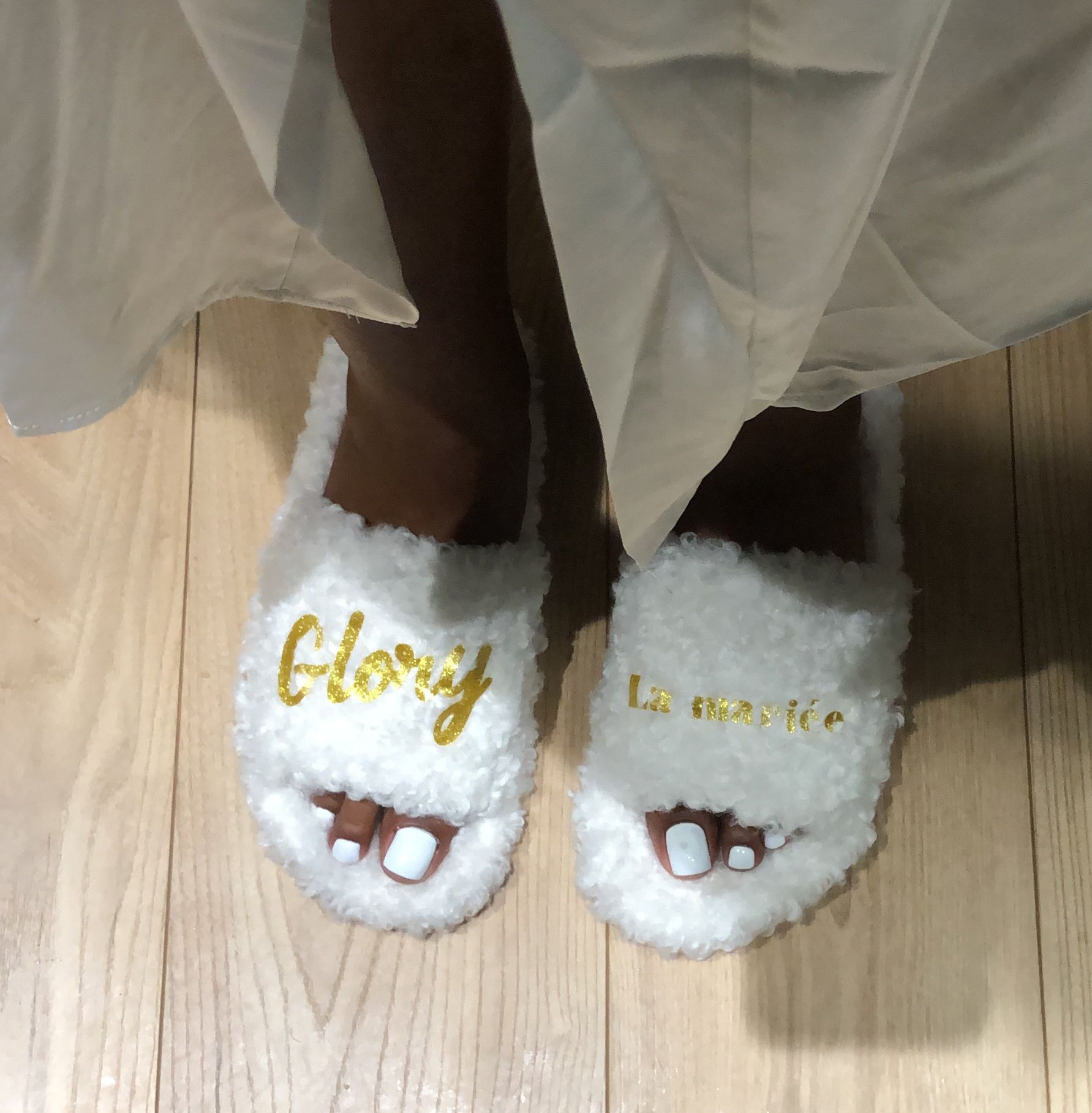 Chaussons pour mariée