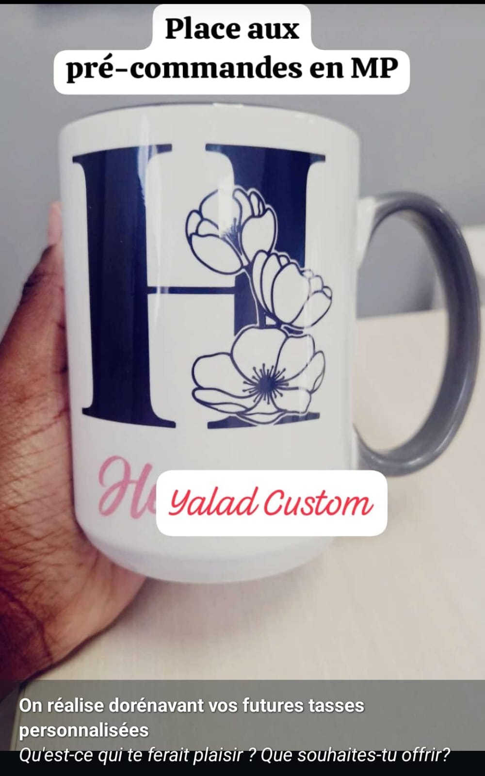 Mug Premium avec initial